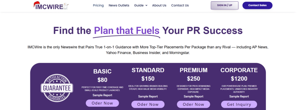 IMCWire Pricing