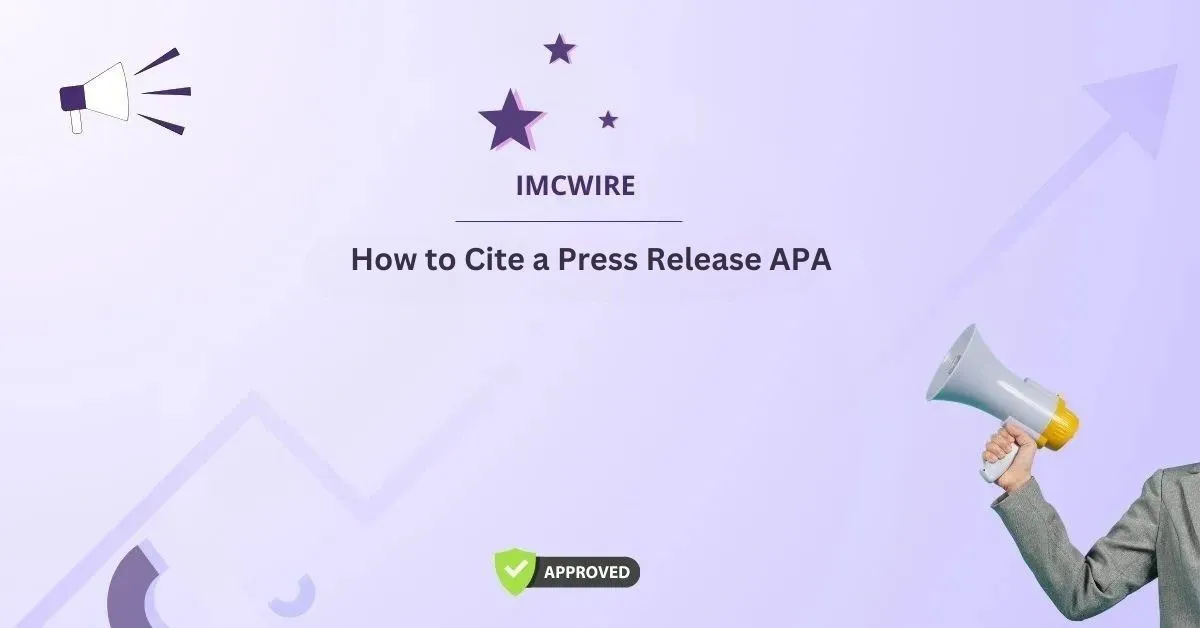 how to cite a press release apa