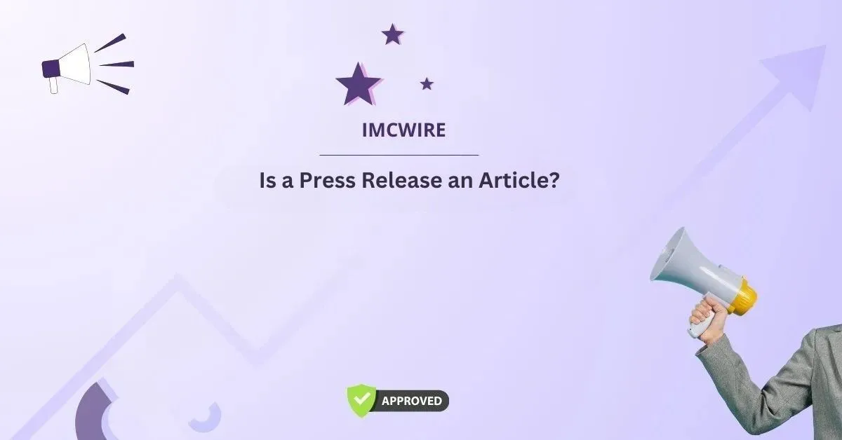 is a press release an article