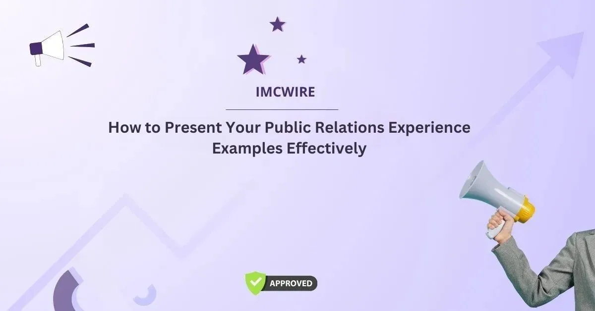 public relations experience examples